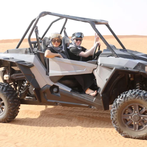 sunset buggy adventure in desert