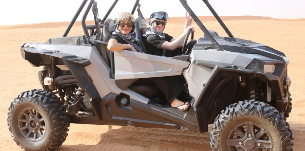sunset buggy adventure in desert