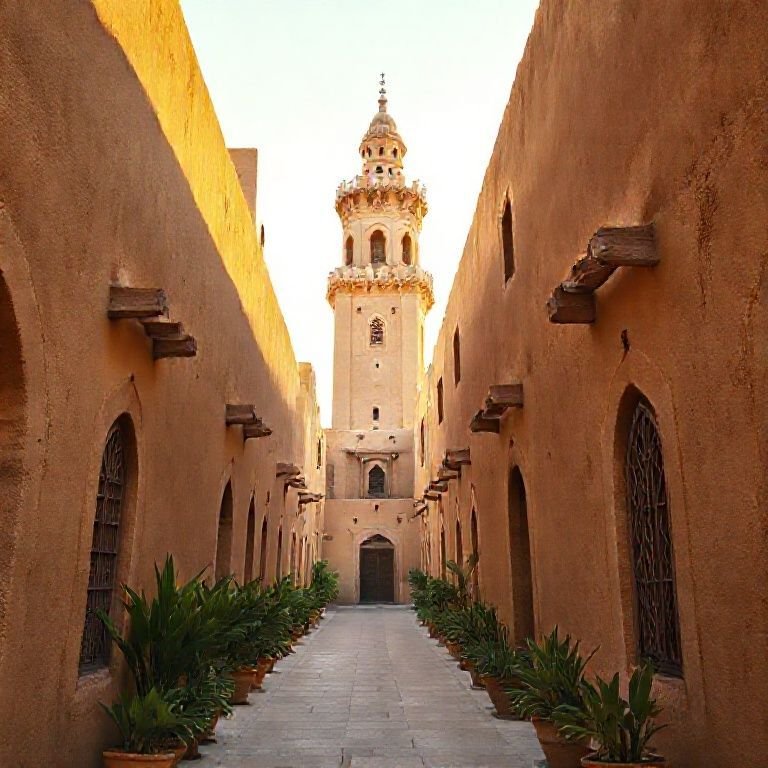 {"prompt":"A narrow alleyway in an old Middle Eastern city scene is shown, with a tall, ornate wind tower dominating the background. The structures lining the alley are constructed of beige-colored, sun-baked clay or stone, detailed with architectural elements such as arched doorways, windows with decorative screens, and projecting wooden beams. The walls create a pathway that draws the viewer's eye towards the central tower, which is similarly constructed and adorned. The alley floor is paved with light-colored stone or concrete. Potted green plants are lined along the walls. The scene is bathed in warm sunlight, creating strong shadows and highlights that accentuate the textures of the buildings. The sky is a clear, gradient color, ranging from a pale blue at the top to a subtle hint of orange at the horizon. The composition is a vertical perspective, looking up the alley, emphasizing the height of the buildings and the depth of the scene. The overall style is realistic, conveying a sense of historical authenticity and the heat of the desert climate.","originalPrompt":"A narrow alleyway in an old Middle Eastern city scene is shown, with a tall, ornate wind tower dominating the background. The structures lining the alley are constructed of beige-colored, sun-baked clay or stone, detailed with architectural elements such as arched doorways, windows with decorative screens, and projecting wooden beams. The walls create a pathway that draws the viewer's eye towards the central tower, which is similarly constructed and adorned. The alley floor is paved with light-colored stone or concrete. Potted green plants are lined along the walls. The scene is bathed in warm sunlight, creating strong shadows and highlights that accentuate the textures of the buildings. The sky is a clear, gradient color, ranging from a pale blue at the top to a subtle hint of orange at the horizon. The composition is a vertical perspective, looking up the alley, emphasizing the height of the buildings and the depth of the scene. The overall style is realistic, conveying a sense of historical authenticity and the heat of the desert climate.","width":768,"height":768,"seed":42,"model":"flux","enhance":false,"nologo":true,"negative_prompt":"undefined","nofeed":false,"safe":false,"quality":"medium","image":[],"transparent":false,"has_nsfw_concept":false,"concept":{"special_scores":{"0":0.40299999713897705,"1":-0.07100000232458115,"2":-0.0949999988079071},"special_care":[[0,0.40299999713897705]],"concept_scores":{"0":-0.07999999821186066,"1":-0.06300000101327896,"2":-0.08100000023841858,"3":-0.05999999865889549,"4":-0.07199999690055847,"5":-0.06800000369548798,"6":-0.0689999982714653,"7":-0.07400000095367432,"8":-0.06599999964237213,"9":-0.1080000028014183,"10":-0.07199999690055847,"11":-0.07800000160932541,"12":-0.09399999678134918,"13":-0.09099999815225601,"14":-0.10700000077486038,"15":-0.0820000022649765,"16":-0.08100000023841858},"bad_concepts":[]},"trackingData":{"actualModel":"flux","usage":{"completionImageTokens":1,"totalTokenCount":1}}}
