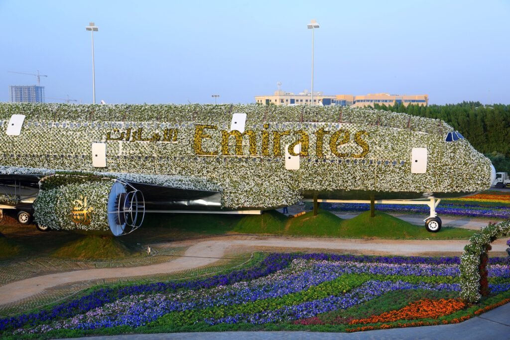 Emirates A380 Floral Structure