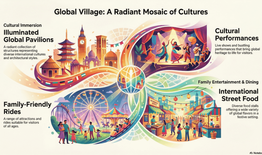 Global Village Cultural Tour Dubai – Explore 90+ Countries in One Evening