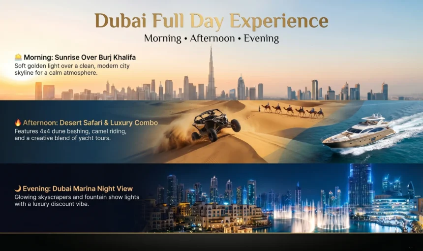 Morning Dubai Mix, Afternoon Combo Packages & Evening Discount Offers – Complete Dubai Tour Experience Guide