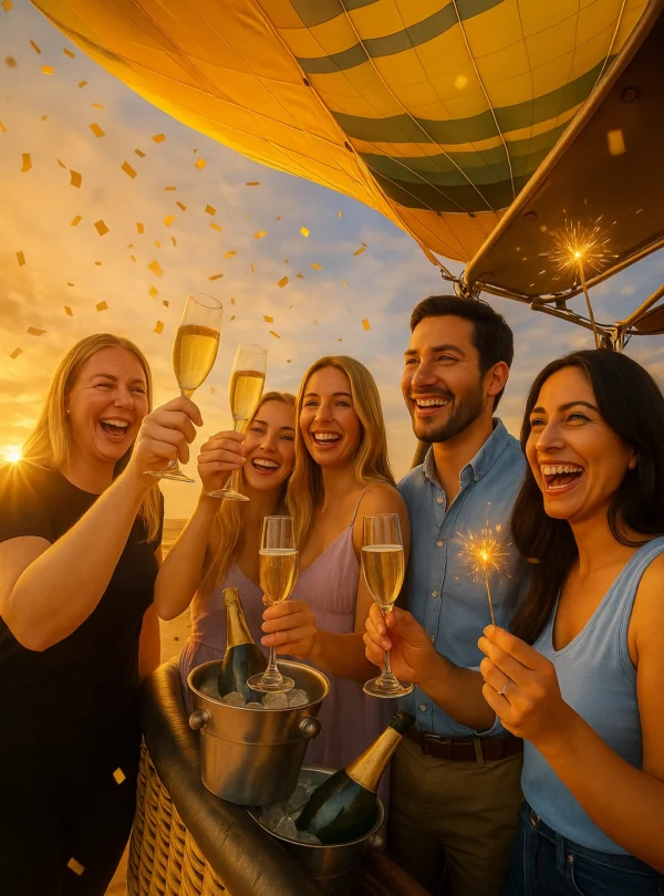 Celebrate in balloon