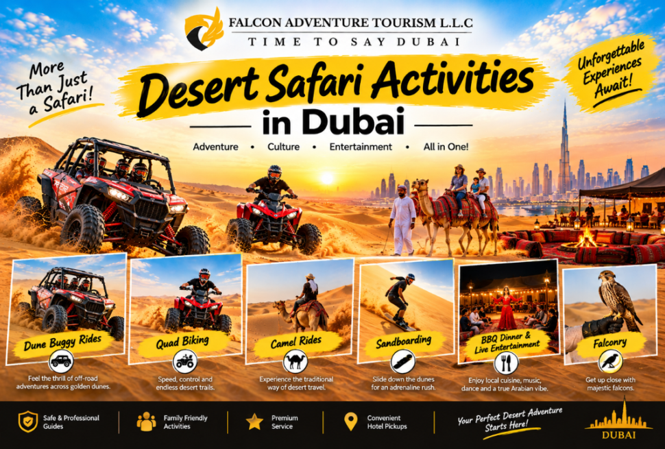 desert safari activities Dubai