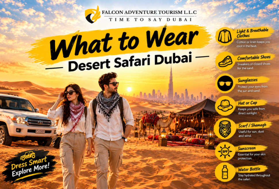 what to wear desert safari Dubai